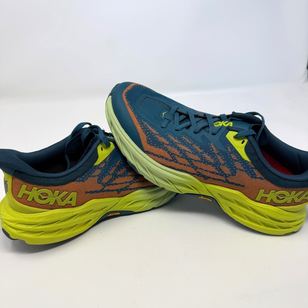 HOKA Speedgoat 5 Blue Coral Evening Primrose Men's 8.5 (no original insoles)